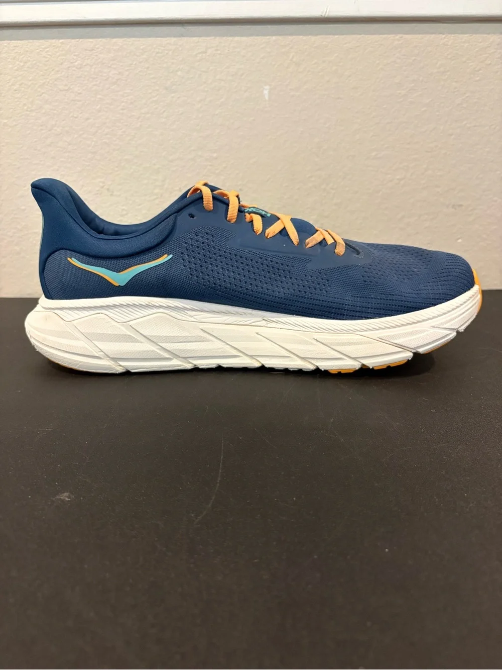 Hoka  Arahi 7 Men’s Size 13 D Blue Orange Running Shoes 1147850 Fast Shipping